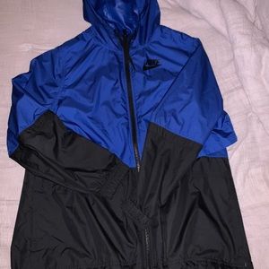 Blue nike windbreaker